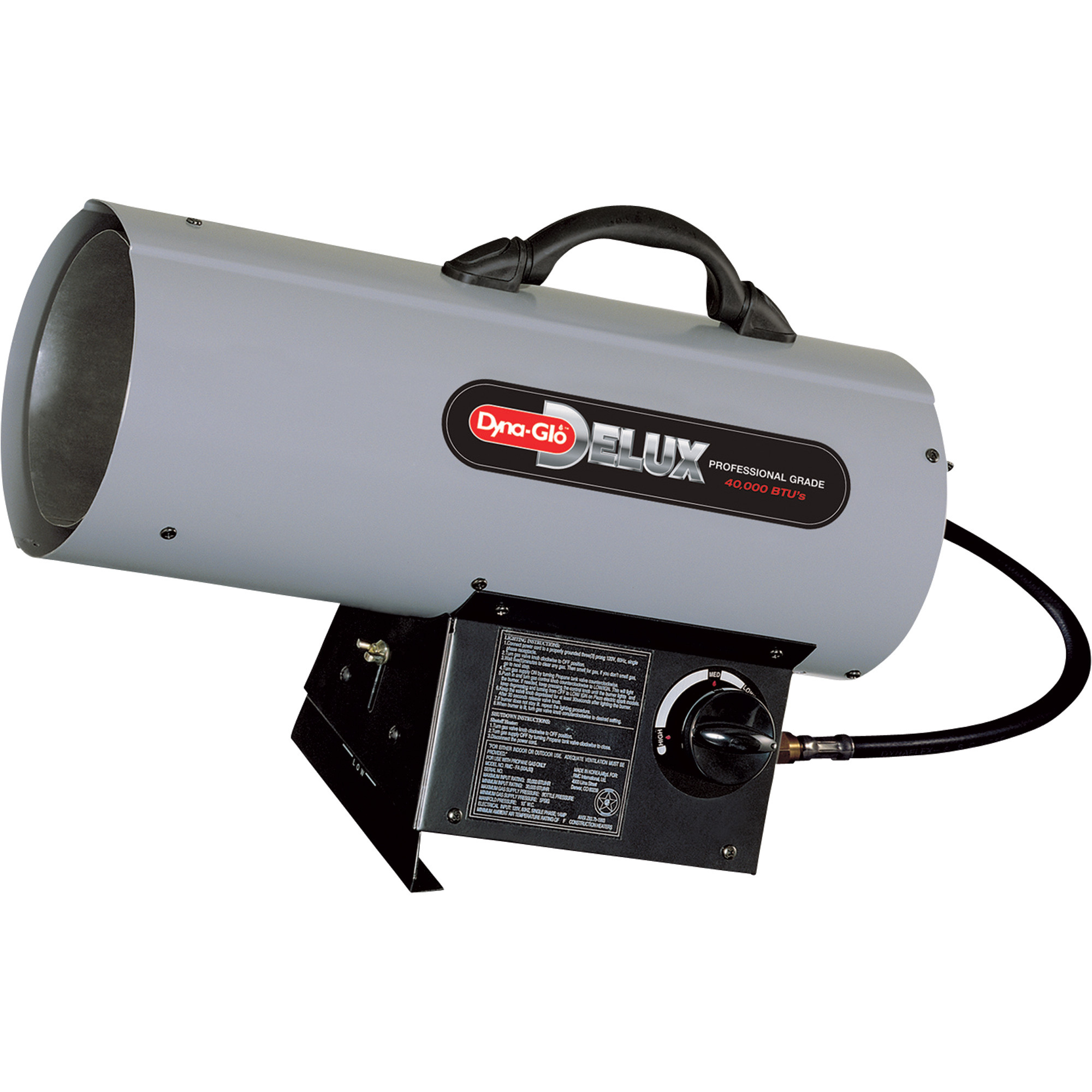Dyna Glo Delux Portable Propane Forced Air Heater, 40,000 BTU, Model# RMC-FA40DGD